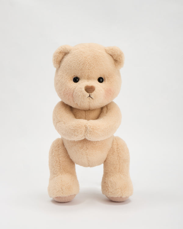 Getahug Bella the Brown Teddy Bear with Magnetic Hands | Handmade Jointed Stuffed Animal Gift