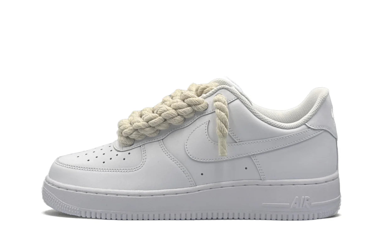 Nike Air Force 1 Low '07 White/Beige Rope Laces