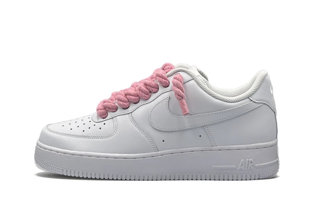 Nike Air Force 1 Low '07 White/Pink Rope Laces