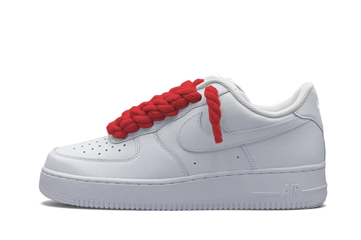 Nike Air Force 1 Low '07 White/Red Rope Laces