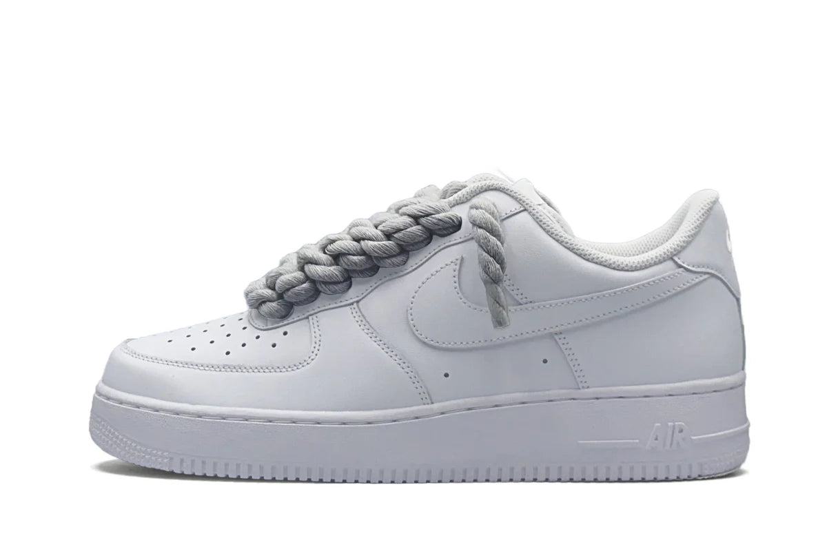 Nike Air Force 1 Low '07 White/Silver Rope Laces