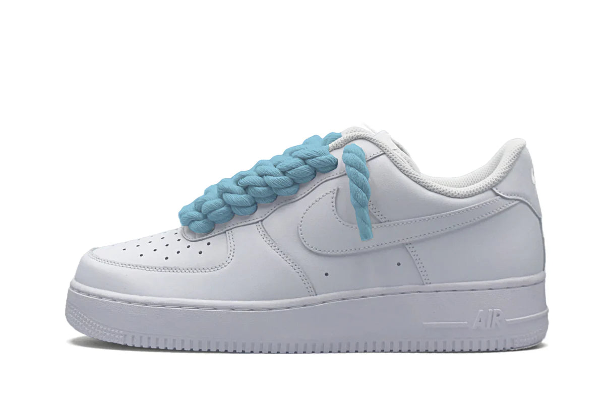 Nike Air Force 1 Low ‘07 White / Ice Blue Rope Laces